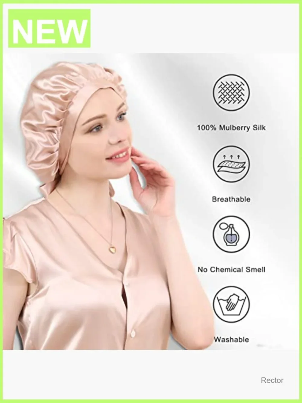 100% Pure Mulberry Silk Hair Bonnet for Sleeping Silk Hair Wrap